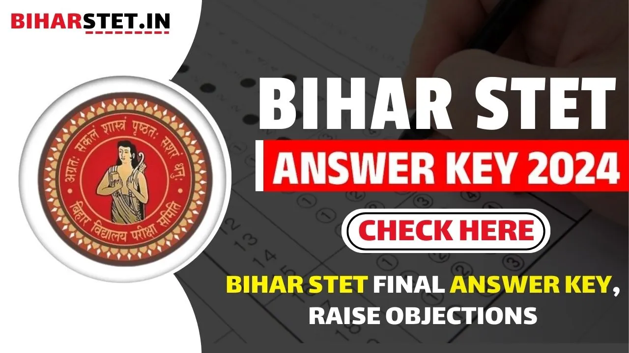 Bihar STET Answer Key 2024 @biharstet.in